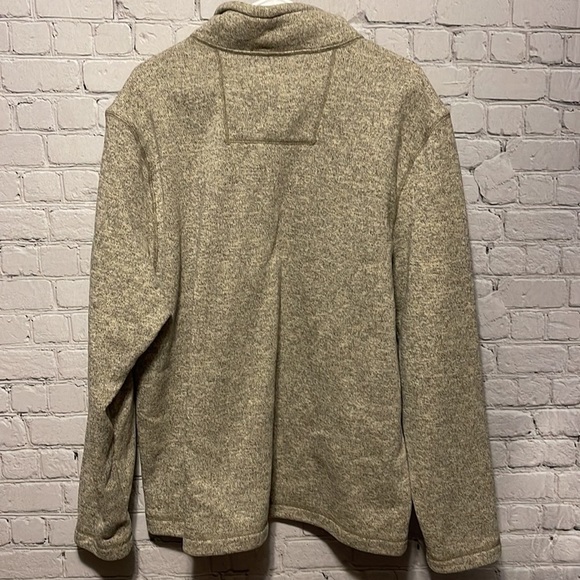 bass 1/4 Zip Sweater Gray Cream Color Size XXL - Picture 4 of 4